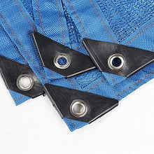 Panno dello Schermo Canopy 90% Paralume in Tessuto Parasole Panno con Occhielli for Pergola Copertura della Volta Traspirante UV Copertura vegetale Resistente Net (Color : Blue-6.6x13.2ft/2x4m)