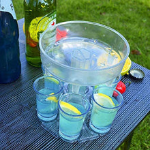 SXZZ Dispensatore in Vetro da 6 Modi, Distributore di Cocktail Bar, Portabicchieri in Vetro Porta in Vetro, Distributore di Titoli A Barre Multiple, Distributore di Giochi per Feste,Bianca