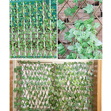 laoonl Recinzione artificiale a foglie – Simulazione regolabile – Rete di recinzione falsificata per foglie in rattan, recinzione decorativa per casa, matrimonio, giardino, balcone, decorazione