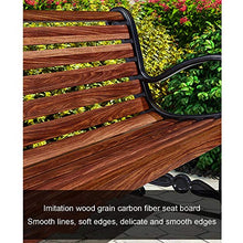 household products Panchine da Esterno, panchine in Legno plastica Fibra di Carbonio con schienali, panchine Portico mobili da Esterno, Possono ospitare 2-3 Persone