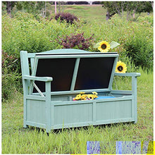 Panche per il tempo libero in legno anticorrosivo per esterni, panchine per patio con armadietti, panchine per veranda con schienali e braccioli, cortili, giardini, aria aperta, balconi