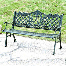 LXLH Panca da Giardino Panchina Panchina da Giardino Panchina da Giardino con Doppia Seduta in Metallo per Esterni, Sedia da Giardino con Finitura Anticata e Struttura in Alluminio pressofuso, Mo