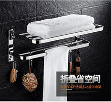 Portasciugamani acciaio inossidabile portasciugamani 304 portasciugamani pieghevole bagno mensola bagno ciondolo hardware bagno 60 cm