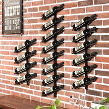 HTDZDX Portabottiglie Galleggiante da Parete in Ferro battuto con ripiano e Porta Bicchieri in Vetro Porta Bicchieri (Size : Hold 4 Bottles)