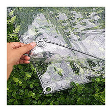WFGGD Roof Garden incatramata 2x3m Trasparente Serra Impermeabile impianto a Prova di Pioggia in PVC Morbido Film incatramata Tenda Tarp Finestra Balcone Antipioggia, 370g / ㎡ (Size : 1x1m)