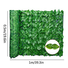 Foglia artificiale da parete per paesaggistica, giardino, balcone, schermo in salice espandibile, con foglie per esterni, giardino e privacy