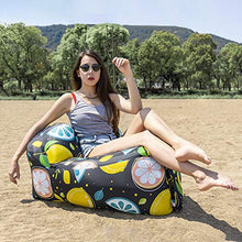 Divano gonfiabile portatile per esterni, poltrona gonfiabile impermeabile, per campeggio, spiaggia, giardino, casa (colore: B)