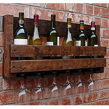 Tavolo Wine Rack Scaffale da parete per vino Scaffale da parete in legno per vino Vintage Parete appeso al muro Cantinetta per vino Creativo Tazza Cremagliera per vino Cremagliera per il vino Set di c