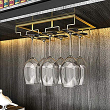 Yanshan Ad Angolo retto Rispetto al Vino Giù portabicchieri Tazza Titolare a Testa in Giù a casa Creativo a Testa in Cucina portabicchieri pensili Vino portabicchieri Bar (Color : Golden)