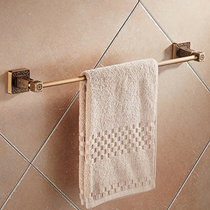 MBYW, portasciugamani moderno e minimalista, portasciugamani da bagno in stile europeo, portasciugamani singolo, in rame, supporto a parete, 60 cm, adatto per bagno, camera da letto, cucina