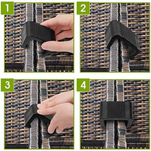 Clips Mobili, Clip Wicker Mobili, Patio Esterno Di Vimini Clip Di Plastica Divano Connect Clamps Per Sedie Mobili Da Giardino Del Sofà 10pcs 4,25 Centimetri
