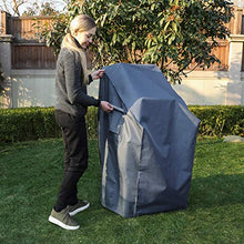 SONGMICS 600D Oxford Copertura per Sedie Impilate, Protezione Impermeabile Antivento e Anti-UV per Sedie da Giardino, GFC95G