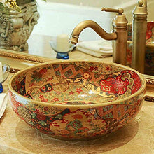 Jgophu Appendiabiti in porcellana cinese per il bagno con vaschetta rotonda in ceramica