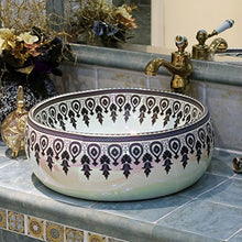 Pool Lavabo da appoggio in Stile Europeo, lavabo da appoggio, lavabo in Ceramica, lavabo da appoggio American Hotel (44x15 cm) Lavandini Bagno