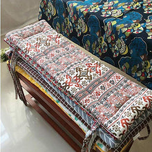 JHuanic - Cuscino per panca da esterno, morbido, per sedia lunga da giardino, per viaggi, altalena, sedia lunga a 2 o 3 posti (stile 1,150 x 50 cm)