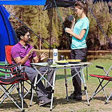Tavolo da picnic all'aperto Tavolo da campeggio pieghevole alluminio da esterno Tavolo da campeggio regolabile Tavolo da picnic con strato di maglia e borsa da trasporto per spiaggia, cortili, barbecu