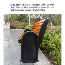 GaoF panchine da Giardino per Esterni per Uso Domestico, panchine con Schienale in Ferro Artistico, sedili per Il Tempo Libero in Legno massello Anti corrosivo, panchine Decorative da Giardino