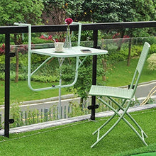 Attrezzatura vivente Balcone Tavolo da parete Metallo Ferro battuto Appeso Pieghevole Tavolo da apprendimento semplice Terzo ingranaggio Altezza regolabile Adatto per aree esterne Balconi Giardini