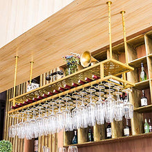 Oro Appesa Vino Rack Metallo, Ferro Appeso Titolare 30-60cm Regolabile In Altezza A Doppio Strato Di Vetro Vino, Con Bottiglia Di Vino Trogolo, Rack, Appeso Cremagliera Della Tazza ( Size : 120x30cm )