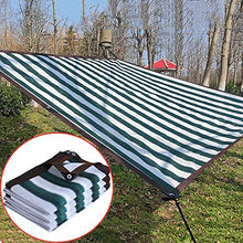 Copertura per Ombra da Giardino, Criptato Addensato Panno di Polietilene con Gommini, 90% di Crema Solare e Resistente Ai Raggi UV, Striscia Bianca Verde (Size : 5m×5m)