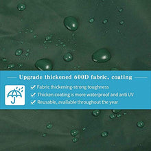 Fodere per sedie da tavolo 210 * 140 * 70 cm, fodere per mobili da giardino all'aperto, fodere per mobili da giardino, con maniglie e cordino durevole, tessuto resistente ai raggi UV 600D, misura