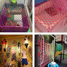 WEIFAN Rete di Sicurezza per Bambini, Protezione per Arrampicata Sport Recinzione da Calcio Balcone Scala Altalena anticaduta Amaca Camion Carico Scuola Materna Corda Decorazione Rete