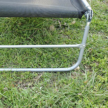 Outsunny Sedia a Sdraio Lettino Reclinabile da Giardino Spiaggia Piscina 182x56x24,5cm Nero