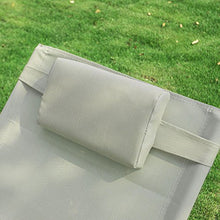 SoBuy® Poltrone Dondolo, Sdraio Relax, Sedie a Sdraio, con poggiatesta, Beige,OGS28-MIX2,IT