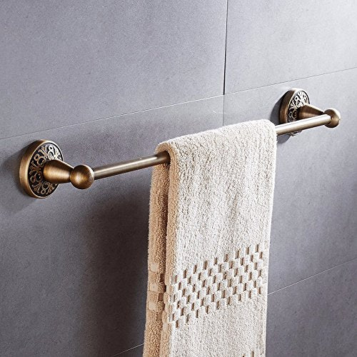 MBYW Portasciugamani Moderno Portasciugamani Elegante per Il Bagno di Moda Bagno Senza punzonatura portasciugamani Antico portasciugamani Singola Asta portasciugamani ripiano Pendente Bagno