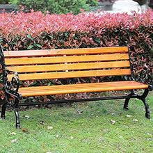 LXLH Panca da Giardino Sgabello da Giardino Panchina da Giardino per Bambini, Sedia da Giardino in ghisa di Alluminio per Il Tempo Libero 2-3 posti, Panca in Legno massello Adatta per l'attesa e