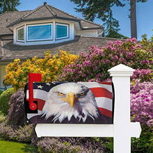 Bandiera Americana Aquila Animale Uccello Casella Postale Copre Magnetica USA Sprite Stella Giardino Cantiere Decorazione Casa Dimensioni Standard 53,3 cm x 45,7 cm