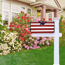 Copertura magnetica reversibile per cassetta postale con ancora rossa, design unico, per giardino, cortile, dimensioni standard 53 x 45 cm