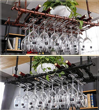 MRJG - Portabottiglie creativo da appendere per vino, creativa per casa, bar, studio, hotel, ecc. (marrone) (dimensioni: 120 x 30 cm)