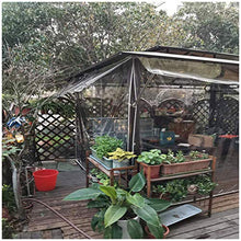 ZXHQ Telone Impermeabile per Esterno 1x2m, Teloni Rinforzati Impermeabili con Occhielli, Telo di Protezione Trasparente Telone Multiuso per Carport Giardino Gazebo