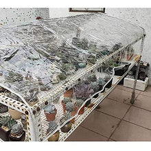 SHIJINHAO Telo Impermeabile Esterno,Tela Cerata In PVC, Foglio Trasparente Impermeabile Antipolvere Con Anello Di Tenuta Antiruggine Per Riparo Antipioggia Per Balcone, Copertura Per Mobili, 50 Dimens