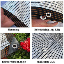 WXQIANG Panno dello Schermo ALUMINET Sunblock Il 75% con Bordo Passacavi, Flower Garden Tetto Balcone Parasole baldacchino, Formato Facoltativo Protezione Solare, Isolamento Termico (Size : 2×10M)