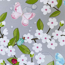 Celina Digby® Cuscino da giardino impermeabile per esterni in fibra cava di colore grigio, quadrato, dimensioni 43 x 43 cm, 43 x 43 cm, fiori di ciliegio
