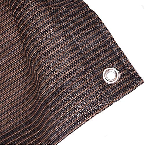 Telo Ombreggiante, Panno for paravento for Recinzione con passacavo for Privacy - Maglia da Esterno Resistente ai Raggi UV (Colore caffè) for Giardino/Patio/Veranda/Portico (Size : 3m x 5m)