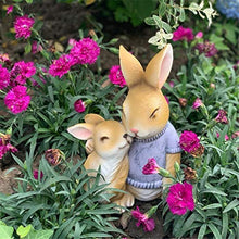 SDHUA Rabbit Garden Statue Resin Rabbit Regalo per Child Doll Micro Paesaggio Anime Figure Simulazione Animale Domestico Decorazione Giardino