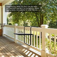 EVTSCAN Tavolo da Balcone in polyrattan Tavolo sospeso Tavolo Pieghevole Tavolo da Balcone Pieghevole Pieghevole