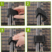 Clip Outdoor Furniture Patio Wicker clip di plastica Divano Connect Clamps per sedie mobili da giardino del sofà 10PCS 5.25CM