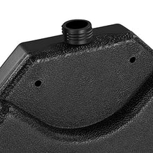 Yaheetech Base per Ombrellone da Giardino Pesi per Ombrellone Parasole in Plastica Riempibile con Sabbia o Acqua Fino a 54 kg 4 Pezzi Nero
