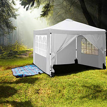Hikole Gazebo 3x3 Pieghevole Gazebo Esterno Impermeabile Tenda da Gazebo Giardino con 4 Pareti Laterali e 4 Borsa per Contrappeso