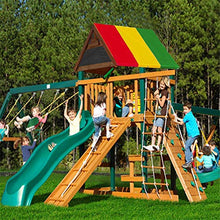 DYHQQ Baldacchino di Ricambio per Parco Giochi, telone di Ricambio per Altalena da 52"x 90" per Set da Gioco all'aperto, Multicolore,A