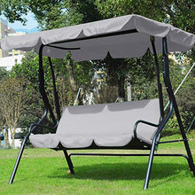 Leyeet - Copertura di ricambio per dondolo per sedile a dondolo, resistente ai raggi UV e impermeabile, per giardino all'aperto (con coprisedile)