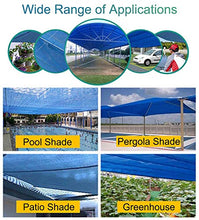 Telo Ombreggiante, 85% Panno for ombrellone Sunblock Blue Sun - Bordo nastrato Resistente agli UV con Gommini, Ideale for Piante da Giardino (Size : 3m x 6m)