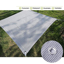 Tenda Da Sole Vele Rettangolo Tettoia Grigio, Tenda Vela Blocco Uv Per Patio Giardino Struttura All'Aperto E Attività, Tenda Da Sole In Tessuto Resistente Ai Raggi Uv Per Cortile Nuoto Giardino Corti