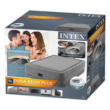 Intex 64468 Materasso, PVC, Grigio, Matrimoniale, 1.52m x 2.03m x 51cm