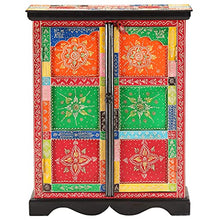 vidaXL Credenza Dipinta a Mano 60x30x75 cm in Legno Massello di Mango