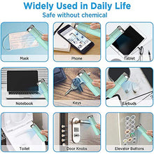 VBARV Disinfettante a Luce UV Portatile, sterilizzatore a Luce UV-C Portatile, Carica USB, Senza Prodotti chimici, Tasso di sterilizzazione del 99,9%, Ottimo per casa, Ristorante